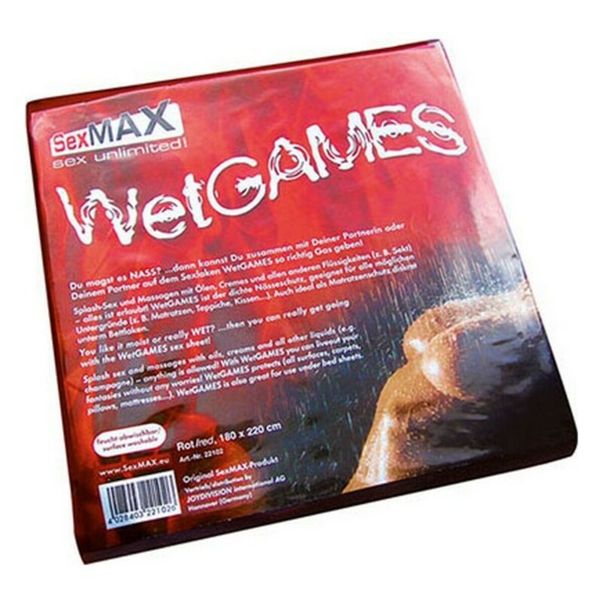 Sheet Joydivision Wetgames 180 x 220 cm Black